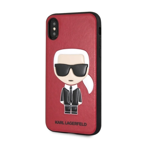 Kup Etui Karl Lagerfeld KLHCPXIKPURE Apple iPhone XS/X keménytok piros/red Ikonic Karl Fullbody - KLD1396 - {ean13} - Sklep Home Screen