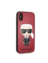 Kup Etui Karl Lagerfeld KLHCPXIKPURE Apple iPhone XS/X keménytok piros/red Ikonic Karl Fullbody - KLD1396 - {ean13} - Sklep Home Screen