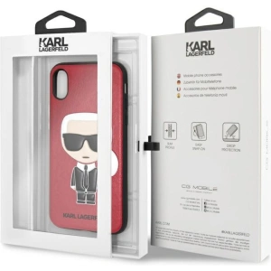 Kup Case Karl Lagerfeld KLHCPXIKPURE Apple iPhone XS/X Hardcase rot/red Ikonic Karl Fullbody - KLD1396 - {ean13} - Sklep Home Screen