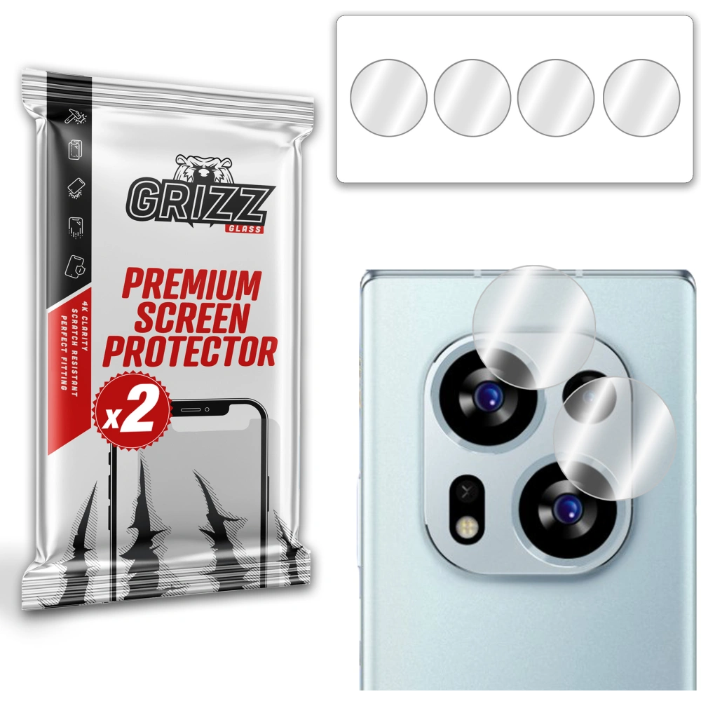 Szkło na aparat GrizzGlass HybridGlass Camera do Tecno Phantom X2