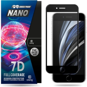 Buy Crong 7D Nano Flexible Glass Apple iPhone SE 2022/SE 2020/8/7 (Black) - CRG7 - {ean13} - Home Screen Store Europe