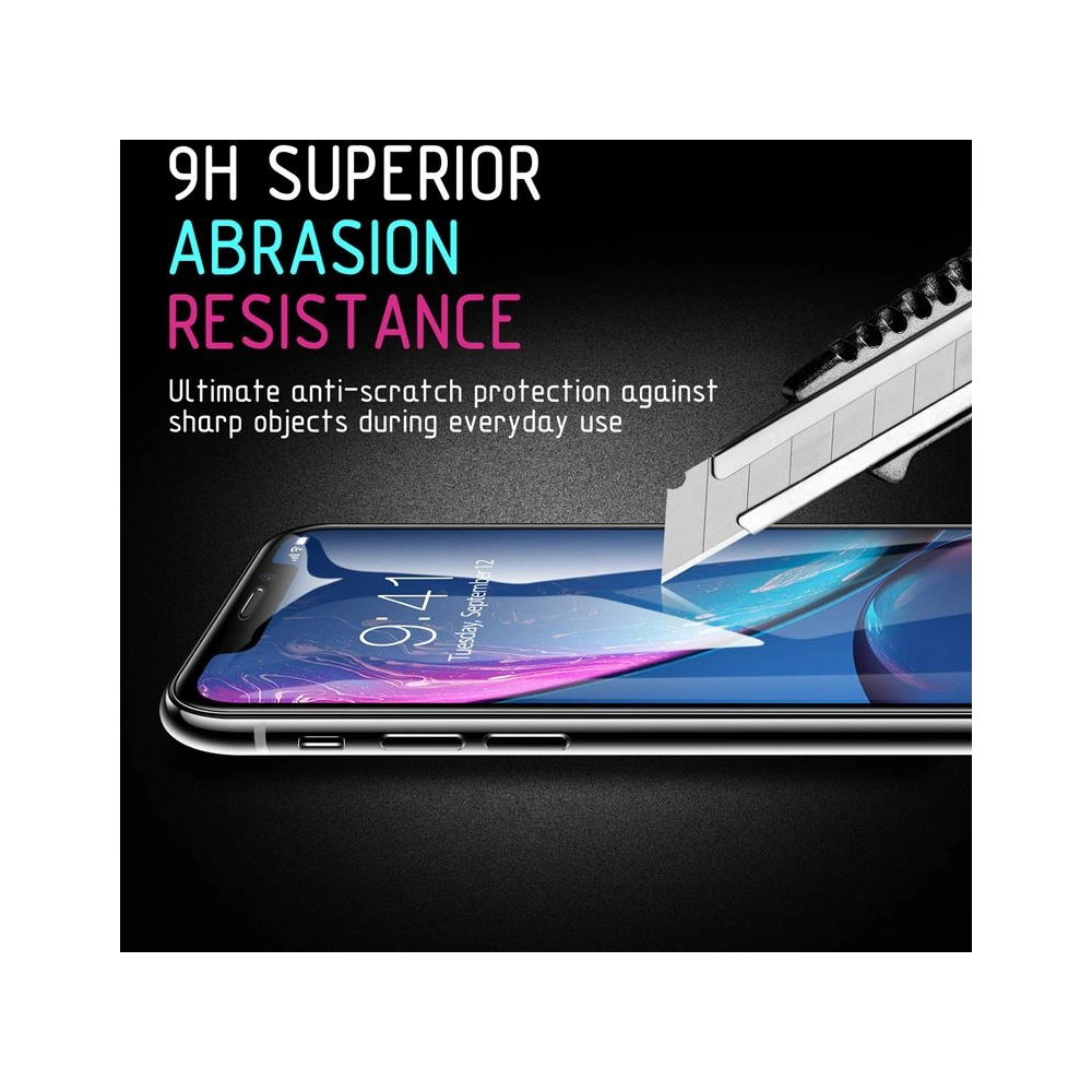 Szkło hybrydowe Crong 7D Nano Flexible Glass Apple iPhone SE 2022/SE 2020/8/7 (Black)