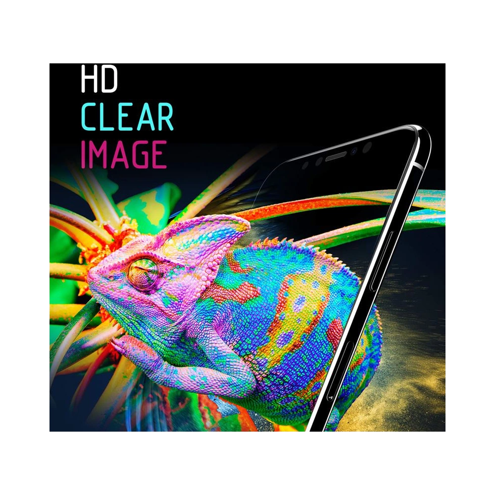 Szkło hybrydowe Crong 7D Nano Flexible Glass Apple iPhone SE 2022/SE 2020/8/7 (Black)