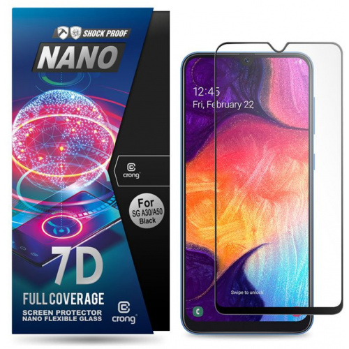 Kup Szkło hybrydowe Crong 7D Nano Flexible Glass Samsung Galaxy A30/A50/A50s - 5907731981071 - CRG8 - Homescreen.pl