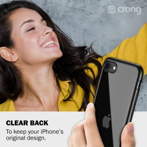 Buy Crong Clear Cover Apple iPhone SE 2022/SE 2020/8/7 (black) - CRG12 - {ean13} - Home Screen Store Europe