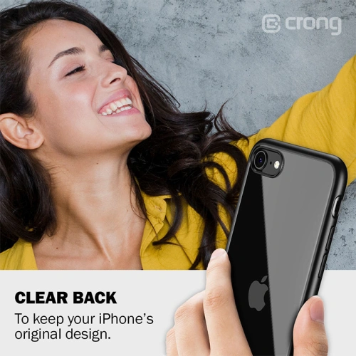 Kup Etui Crong Clear Cover Apple iPhone SE 2022/SE 2020/8/7 (černá) - CRG12 - {ean13} - Sklep Home Screen