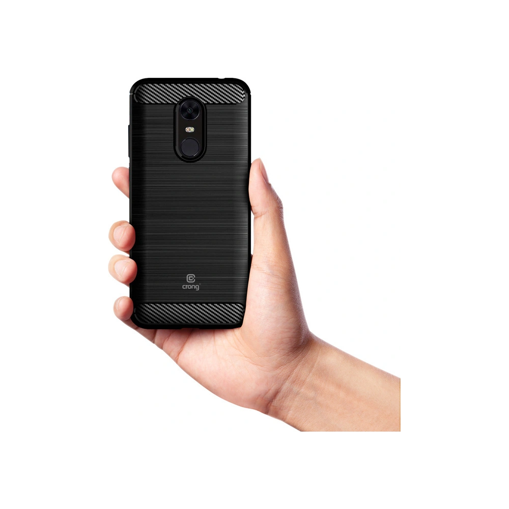 Etui Crong Soft Armour Cover Xiaomi Redmi 5 Plus (czarny)