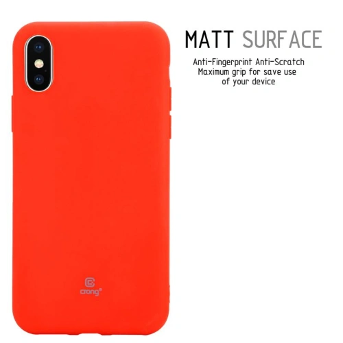 Kup Etui Crong Soft Skin Cover Apple iPhone XS/X (piros) - CRG41 - {ean13} - Sklep Home Screen