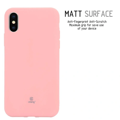 Kup Etui Crong Soft Skin Cover Apple iPhone XS/X (rózsaszín) - CRG42 - {ean13} - Sklep Home Screen