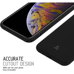 Etui Crong Soft Skin Cover Apple iPhone XS Max (černý)