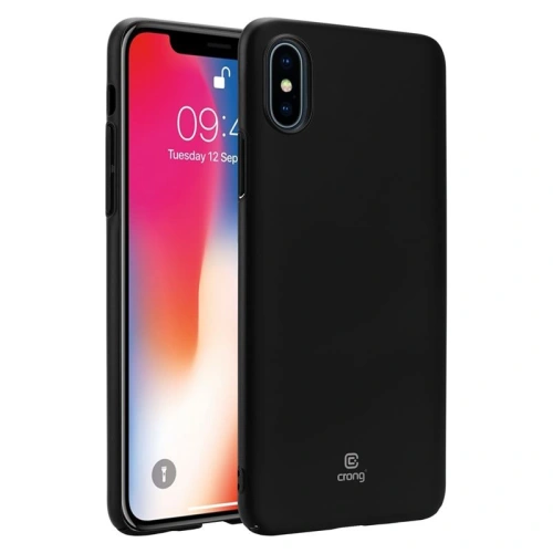 Kup Etui Crong Smooth Skin Apple iPhone XS/X (fekete) - CRG46 - {ean13} - Sklep Home Screen