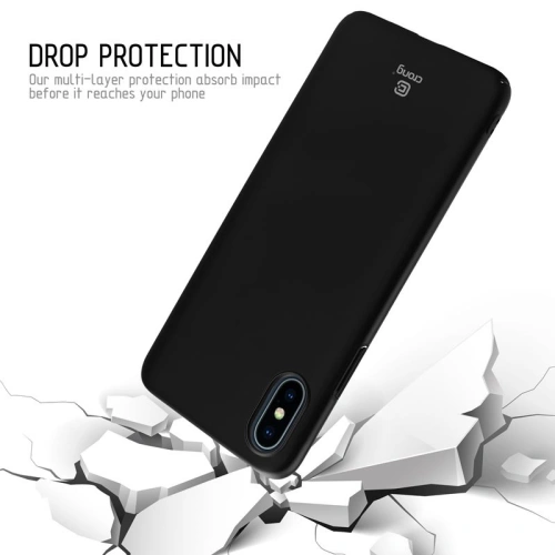 Kup Etui Crong Smooth Skin Apple iPhone XS/X (fekete) - CRG46 - {ean13} - Sklep Home Screen