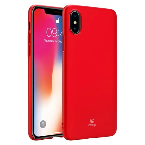 Kup Etui Crong Smooth Skin Apple iPhone XS/X (piros) - CRG47 - {ean13} - Sklep Home Screen
