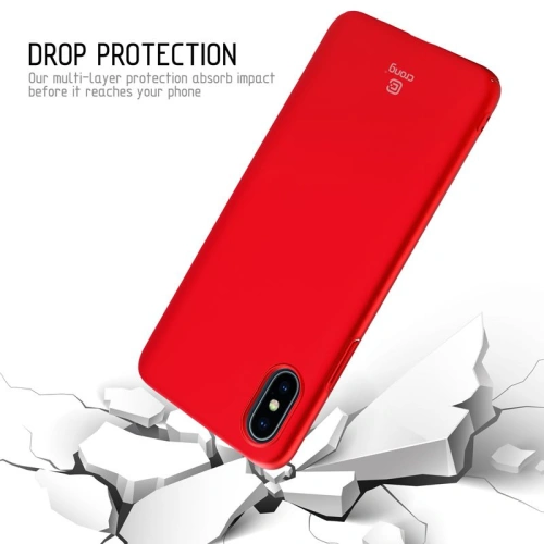 Kup Etui Crong Smooth Skin Apple iPhone XS/X (piros) - CRG47 - {ean13} - Sklep Home Screen