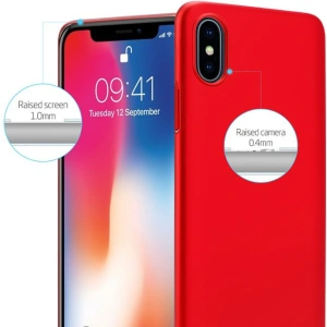 Kup Case Crong Smooth Skin Apple iPhone XS/X (rot) - CRG47 - {ean13} - Sklep Home Screen
