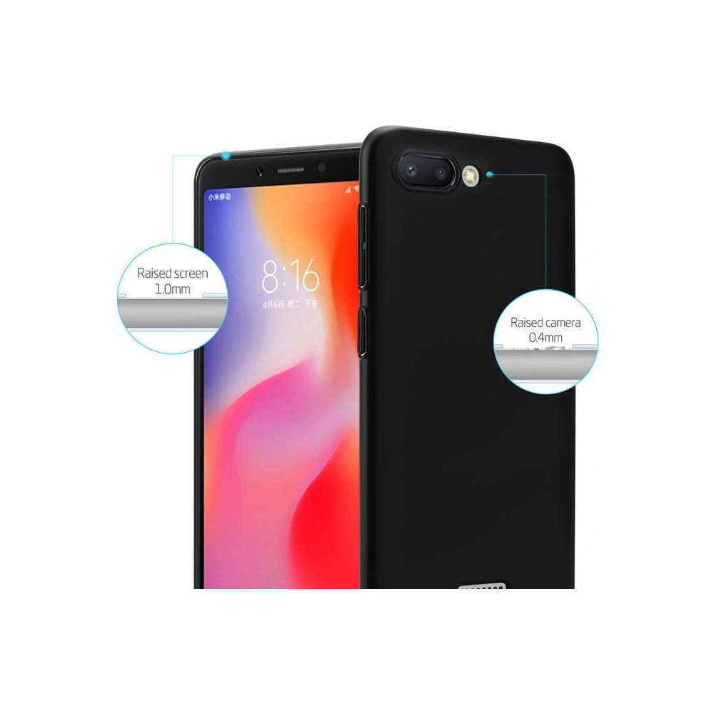 Etui Crong Smooth Skin Xiaomi Redmi 6 (czarny)