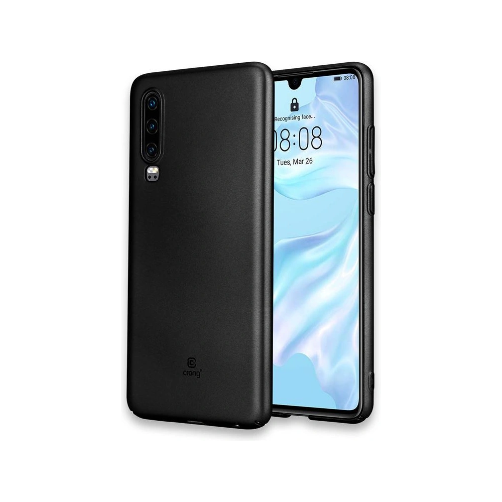 Etui Crong Smooth Skin Huawei P30 (czarny)