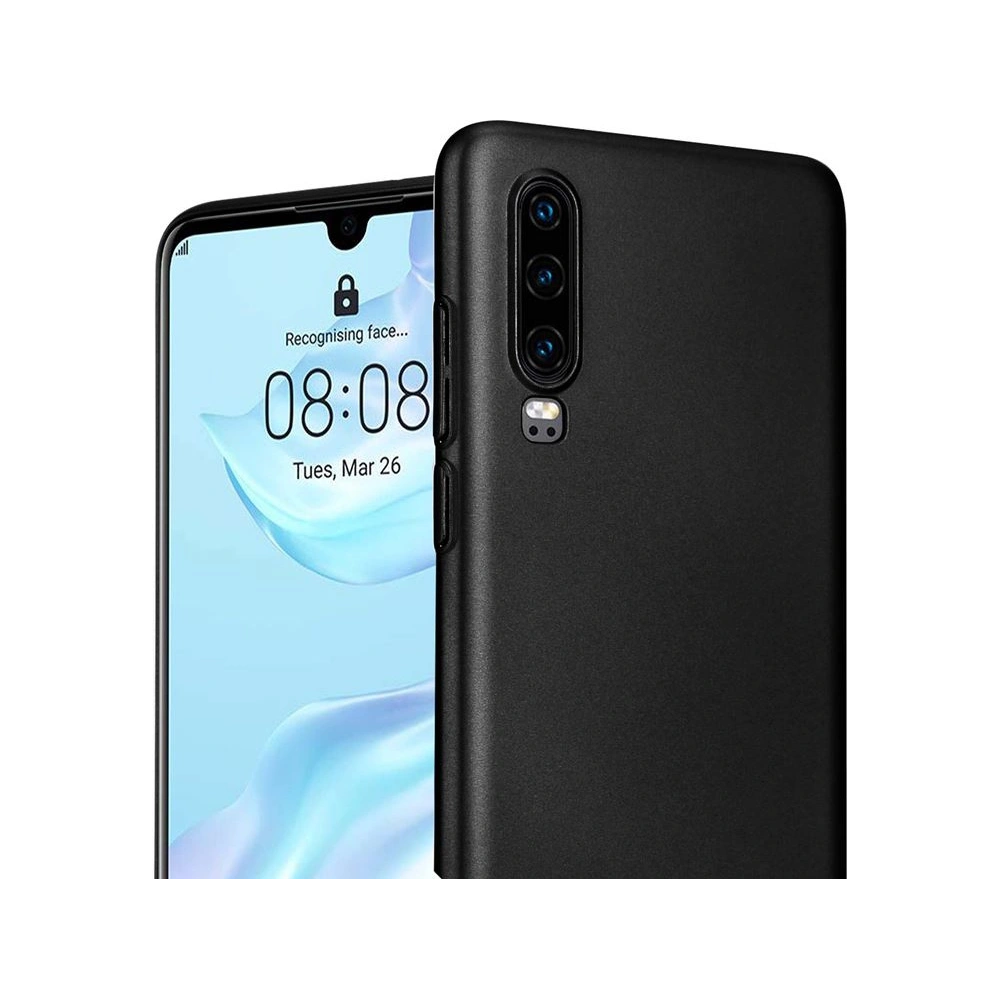 Etui Crong Smooth Skin Huawei P30 (czarny)