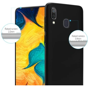 Etui Crong Smooth Skin Samsung Galaxy A30 (czarny)