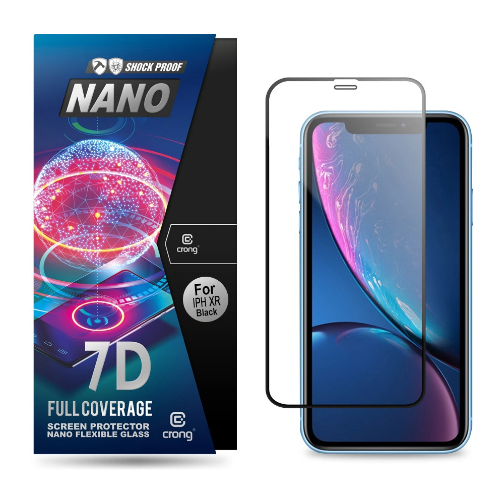 Szkło hybrydowe Crong 7D Nano Flexible Glass Apple iPhone 11/XR