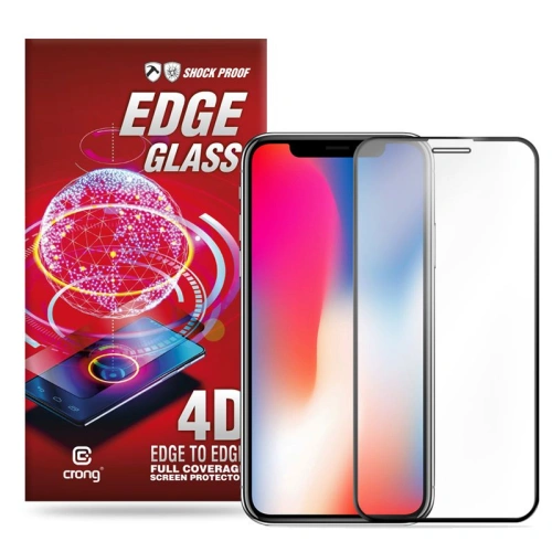 Kup Gehärtetes Glas Crong Edge Glass 4D Vollkleber Apple iPhone 11 Pro/XS/X - CRG68 - {ean13} - Sklep Home Screen