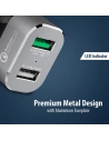 Kup Încărcător auto Crong Power Car Charger 30W USB QuickCharge 3.0 + USB 2.4A (aluminiu) - CRG75 - {ean13} - Sklep Home Screen