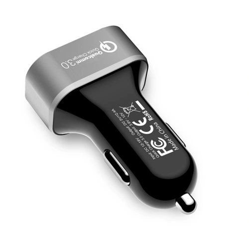 Kup Încărcător auto Crong Power Car Charger 30W USB QuickCharge 3.0 + USB 2.4A (aluminiu) - CRG75 - {ean13} - Sklep Home Screen