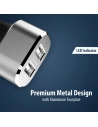 Kup Autós töltő Crong Power Car Charger 24W 2xUSB 2.4A (alumínium) - CRG76 - {ean13} - Sklep Home Screen