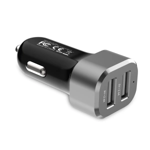 Kup Ładowarka samochodowa Crong Power Car Charger 24W 2xUSB 2.4A (aluminium) - CRG76 - {ean13} - Sklep Home Screen