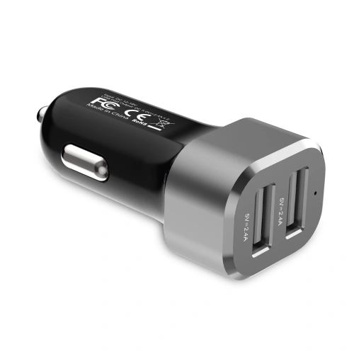 Kup Autós töltő Crong Power Car Charger 24W 2xUSB 2.4A (alumínium) - CRG76 - {ean13} - Sklep Home Screen