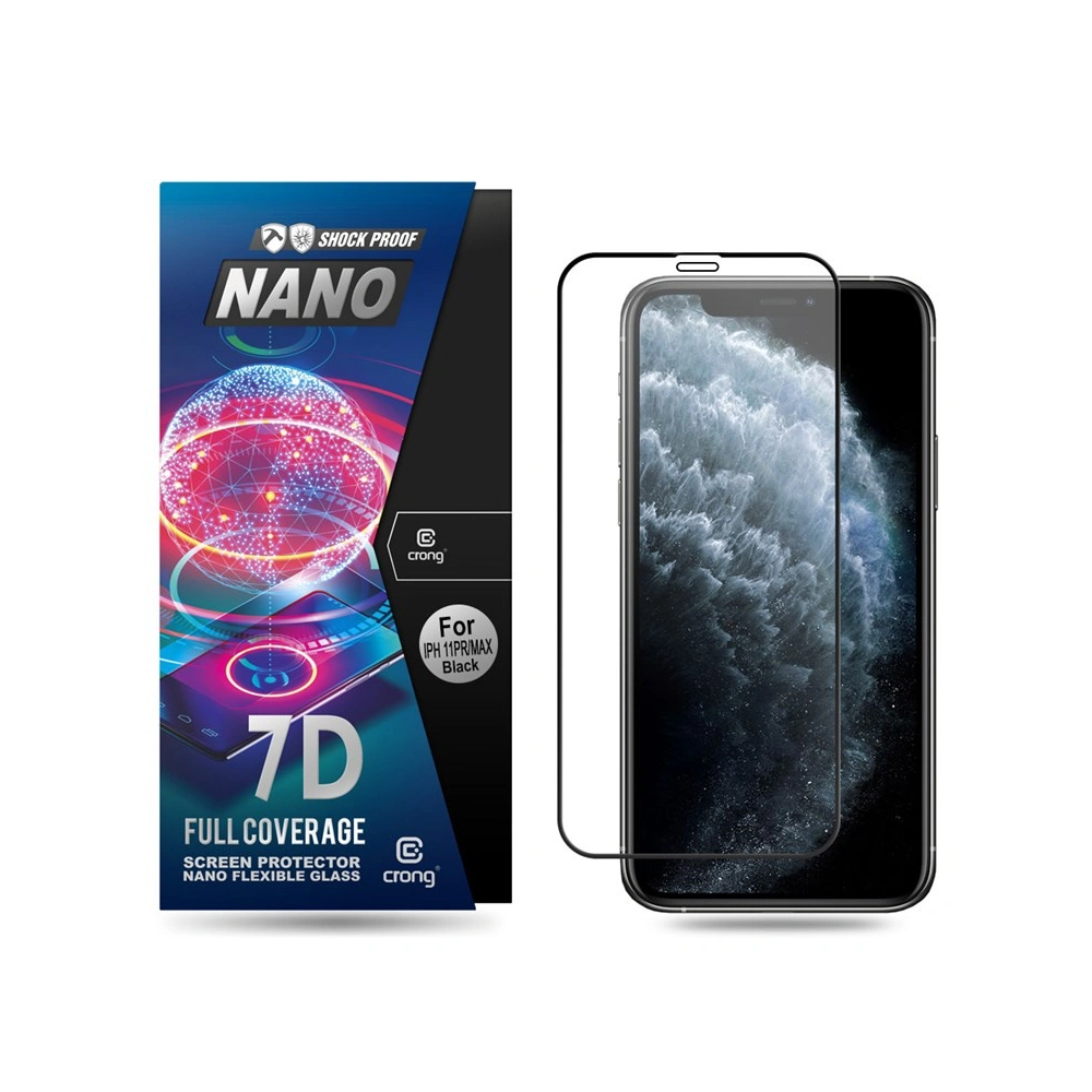 Szkło hybrydowe Crong 7D Nano Flexible Glass Apple iPhone 11 Pro Max/XS Max