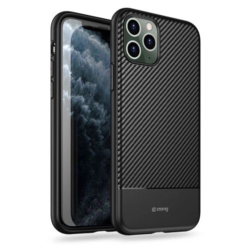 Kup Etui Crong Prestige Carbon Cover Apple iPhone 11 Pro Max (fekete) - CRG84 - {ean13} - Sklep Home Screen