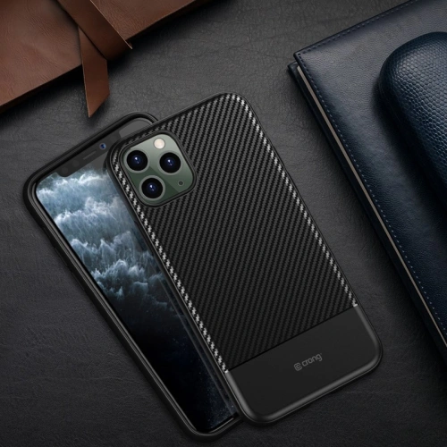 Kup Etui Crong Prestige Carbon Cover Apple iPhone 11 Pro Max (fekete) - CRG84 - {ean13} - Sklep Home Screen