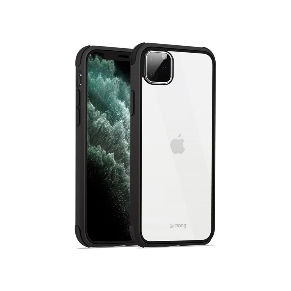 Etui Crong Trace Clear Cover Apple iPhone 11 Pro Max (czarny/czarny)
