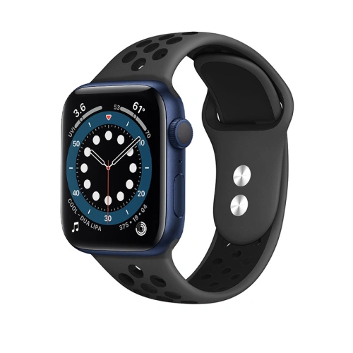 Kup Crong Duo Sport Apple Watch 4/5/6/7/SE/8/9/Ultra 44/45/49mm (grau/schwarz) - CRG140 - {ean13} - Sklep Home Screen