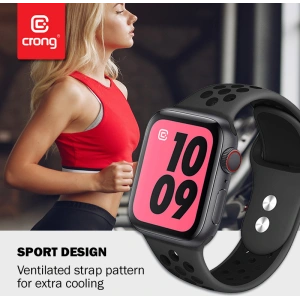 Kup Crong Duo Sport Apple Watch 4/5/6/7/SE/8/9/Ultra 44/45/49mm (grau/schwarz) - CRG140 - {ean13} - Sklep Home Screen
