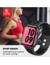 Kup Pasek Crong Duo Sport Apple Watch 4/5/6/7/SE/8/9/Ultra 44/45/49mm (šedý/černý) - CRG140 - {ean13} - Sklep Home Screen