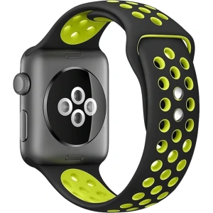 Kup Crong Duo Sport Apple Watch 4/5/6/7/SE/8/9/10 40/41/42mm (schwarz/lime) - CRG141 - {ean13} - Sklep Home Screen