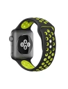 Crong Duo Sport Apple Watch 4/5/6/7/SE/8/9/10 40/41/42mm (schwarz/lime)