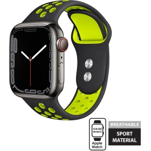 Kup Crong Duo Sport Apple Watch 4/5/6/7/SE/8/9/10 40/41/42mm (schwarz/lime) - CRG141 - {ean13} - Sklep Home Screen