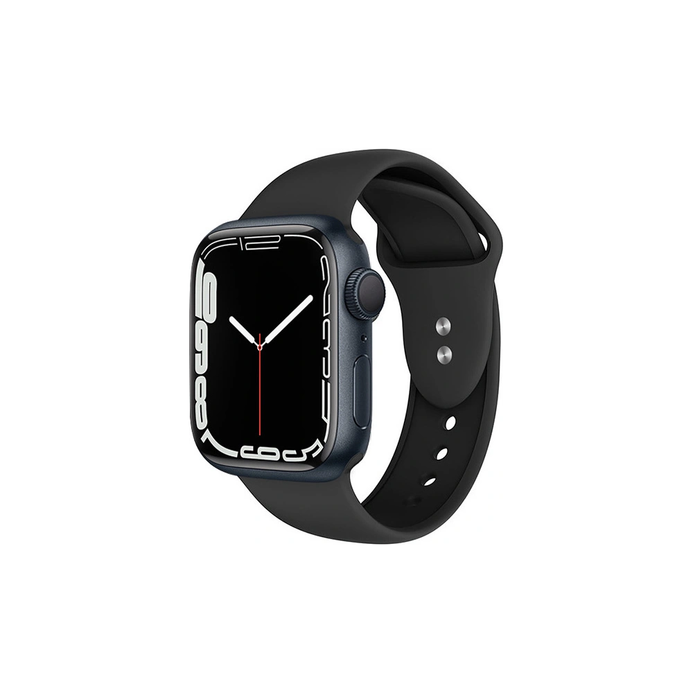 Pasek Crong Liquid Apple Watch 4/5/6/7/SE/8/9/10 40/41/42mm (czarny)