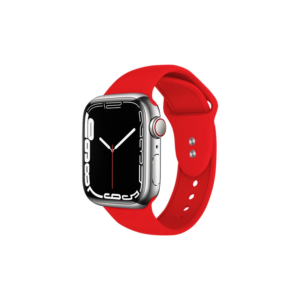 Pasek Crong Liquid Apple Watch 4/5/6/7/SE/8/9/10 40/41/42mm (czerwony)