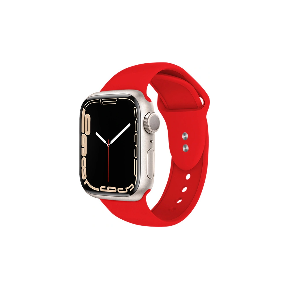 Pasek Crong Liquid Apple Watch 4/5/6/7/SE/8/9/10 40/41/42mm (czerwony)