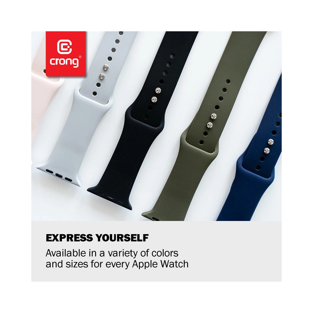 Pasek Crong Liquid Apple Watch 4/5/6/7/SE/8/9/Ultra 44/45/49mm (granatowy)