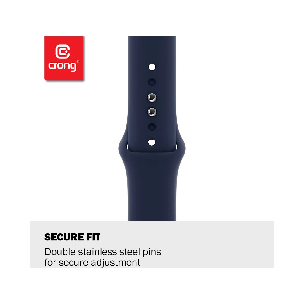 Pasek Crong Liquid Apple Watch 4/5/6/7/SE/8/9/Ultra 44/45/49mm (szary)