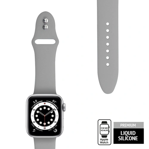 Buy Stripe Crong Liquid Apple Watch 4/5/6/7/SE/8/9/Ultra 44/45/49mm (gray) - CRG151 - {ean13} - Home Screen Store Europe