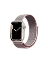 Páska Crong Nylon Apple Watch 4/5/6/7/SE/8/9/10 40/41/42mm (Světle růžová)