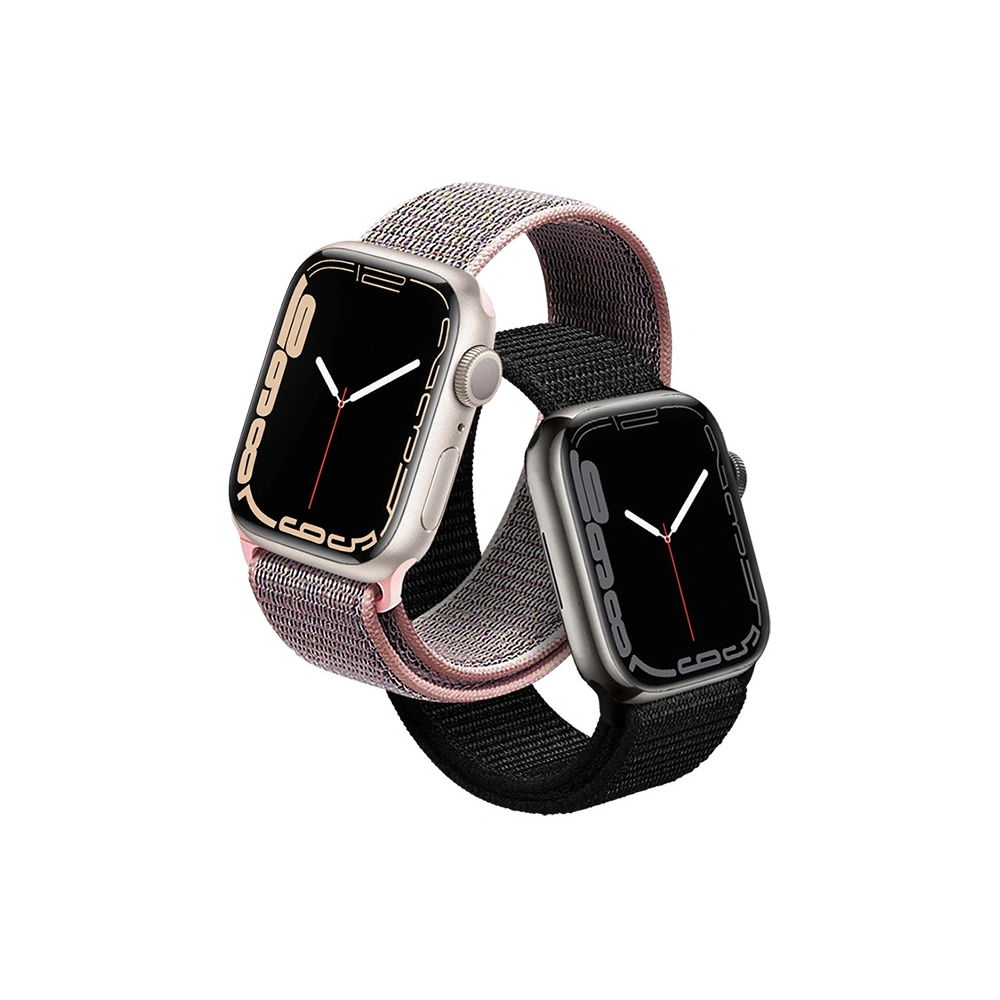 Pasek Crong Nylon Apple Watch 4/5/6/7/SE/8/9/10 40/41/42mm (Light Pink)