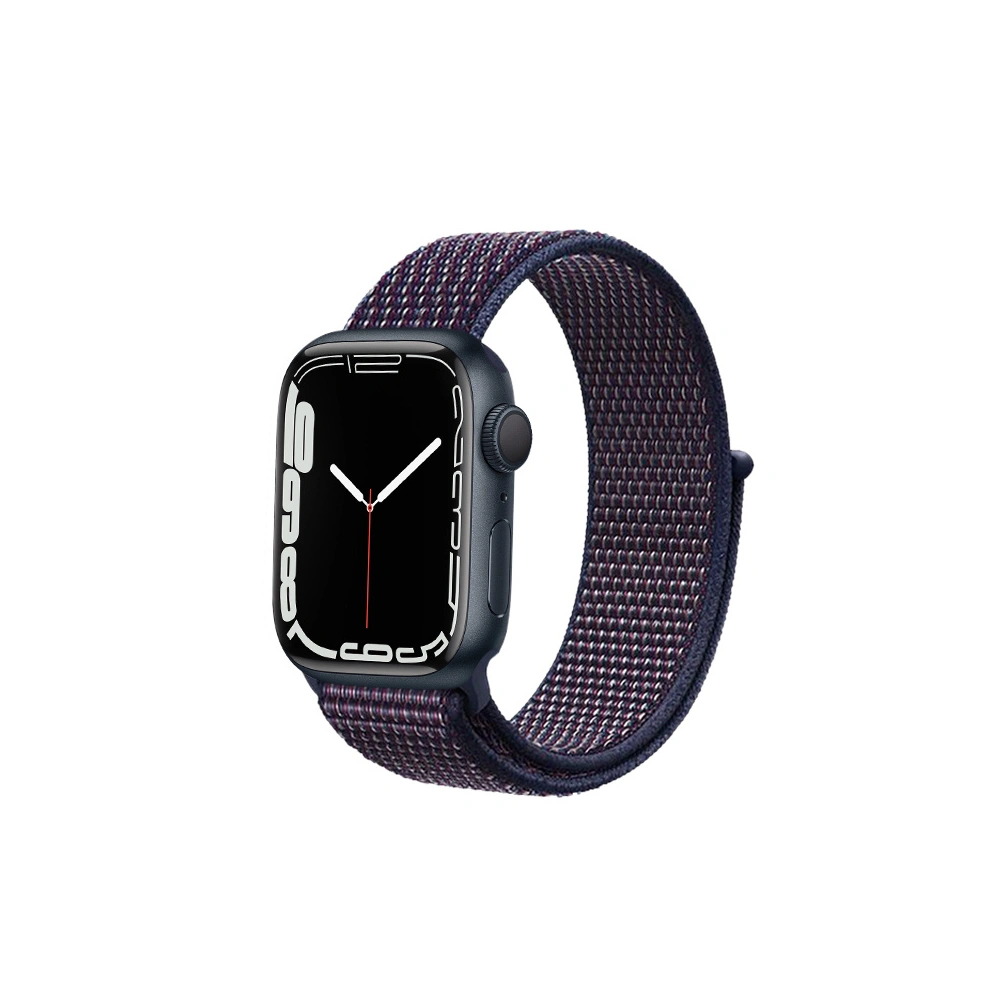 Pasek Crong Nylon Apple Watch 4/5/6/7/SE/8/9/Ultra 44/45/49mm (Midnight Blue)