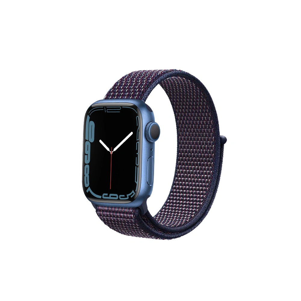 Pasek Crong Nylon Apple Watch 4/5/6/7/SE/8/9/Ultra 44/45/49mm (Midnight Blue)